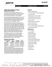 EL5420T datasheet pdf Intersil
