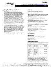 EL6196A datasheet pdf Intersil
