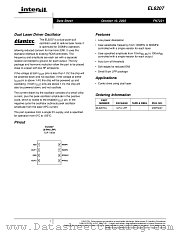 EL6207 datasheet pdf Intersil