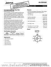 HA-2522/883 datasheet pdf Intersil