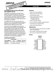 HIP6602 datasheet pdf Intersil