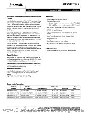 HS-26C31RH-T datasheet pdf Intersil