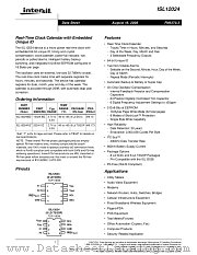 ISL12024 datasheet pdf Intersil