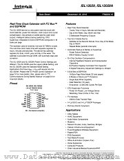 ISL12029A datasheet pdf Intersil