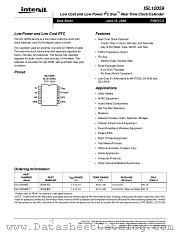 ISL12059 datasheet pdf Intersil