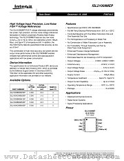 ISL21009C50EP datasheet pdf Intersil