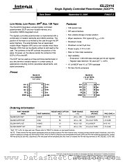 ISL22416 datasheet pdf Intersil