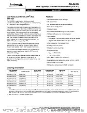 ISL22424 datasheet pdf Intersil