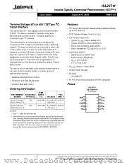 ISL23711 datasheet pdf Intersil