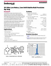 ISL28134 datasheet pdf Intersil
