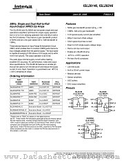 ISL28146 datasheet pdf Intersil
