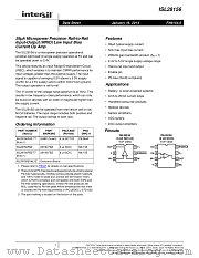 ISL28156 datasheet pdf Intersil