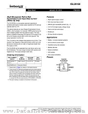 ISL28166 datasheet pdf Intersil