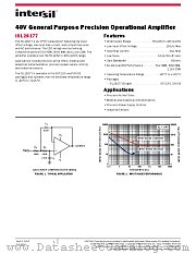 ISL28177 datasheet pdf Intersil