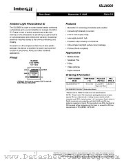 ISL29000 datasheet pdf Intersil