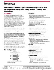 ISL29030A datasheet pdf Intersil
