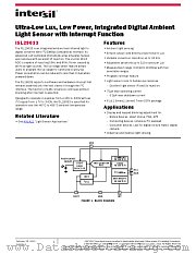 ISL29033 datasheet pdf Intersil
