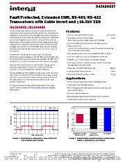 ISL32485E datasheet pdf Intersil