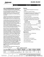 ISL3332 datasheet pdf Intersil