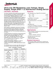 ISL54055 datasheet pdf Intersil