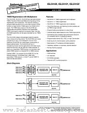 ISL54100 datasheet pdf Intersil