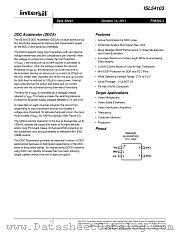ISL54103 datasheet pdf Intersil