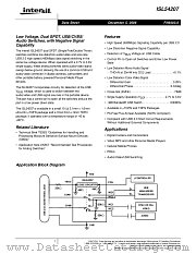 ISL54207 datasheet pdf Intersil