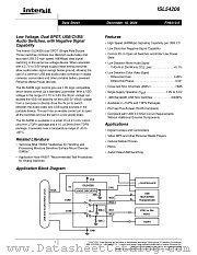 ISL54208 datasheet pdf Intersil