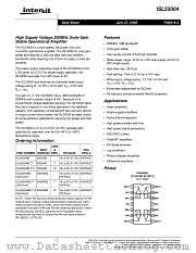 ISL55004 datasheet pdf Intersil
