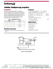 ISL59420 datasheet pdf Intersil