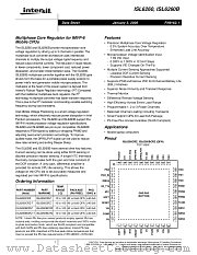 ISL6260 datasheet pdf Intersil