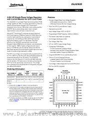 ISL6263D datasheet pdf Intersil