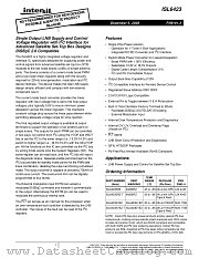 ISL6423 datasheet pdf Intersil