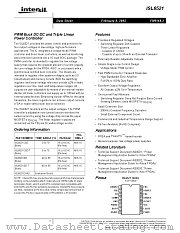 ISL6521 datasheet pdf Intersil