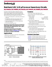 ISL705BEH datasheet pdf Intersil