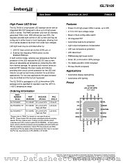 ISL78100 datasheet pdf Intersil