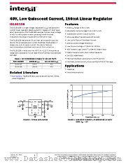 ISL80138 datasheet pdf Intersil