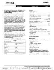 ISL84467 datasheet pdf Intersil