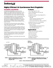 ISL85003A datasheet pdf Intersil