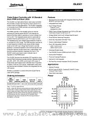 ISL8501 datasheet pdf Intersil