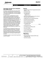 ISL8510 datasheet pdf Intersil