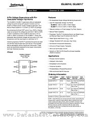 ISL88016 datasheet pdf Intersil