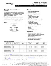ISL90728 datasheet pdf Intersil