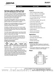 ISL9221 datasheet pdf Intersil