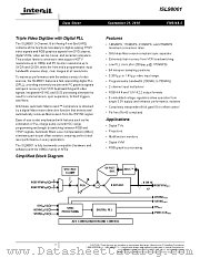 ISL98001-240 datasheet pdf Intersil