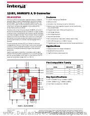 ISLA112P50 datasheet pdf Intersil