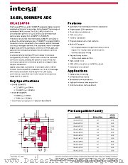 ISLA214P50 datasheet pdf Intersil