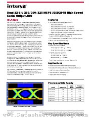 ISLA222S25 datasheet pdf Intersil