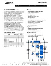 KAD5510P-50 datasheet pdf Intersil