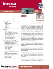TW8806 datasheet pdf Intersil